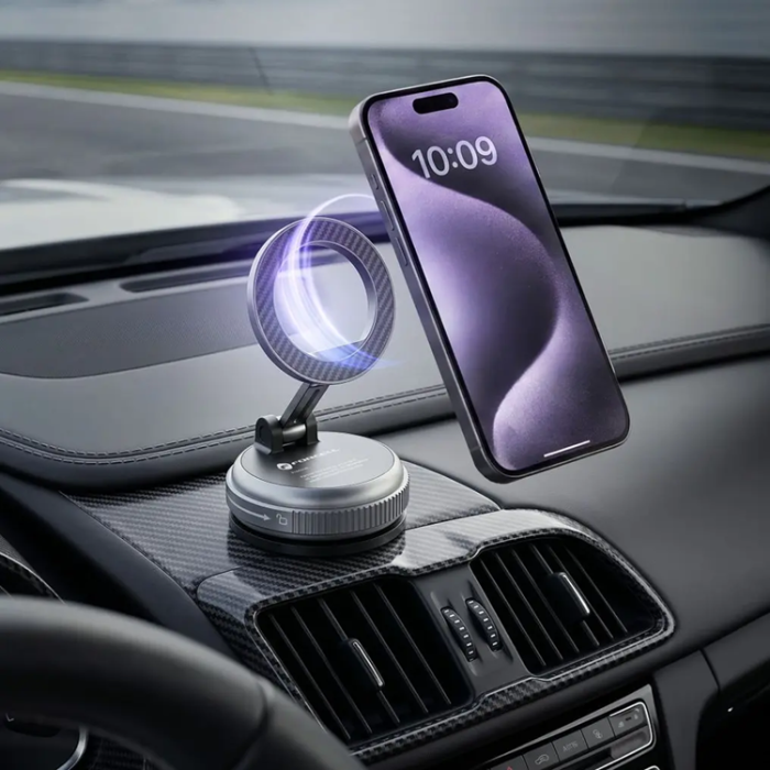 Forcell - Forcell Mobilhallare Magnetic Suction Cup - Svart