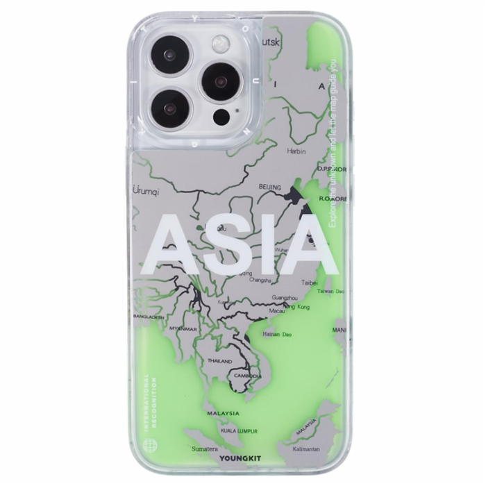 YOUNGKIT - YOUNGKIT iPhone 16 Pro Max Mobilskal MagSafe IMD-kartmönster