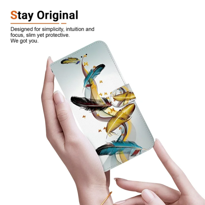 A-One Brand - iPhone 17 Pro Max Plånboksfodral Med Lanyard - Butterfly Feather