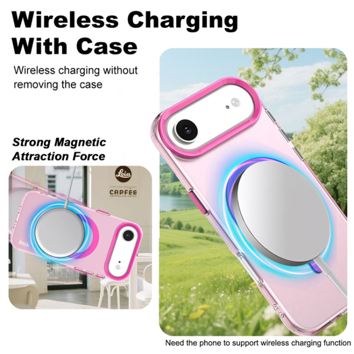 Imak - IMAK iPhone 17 Air Mobilskal MagSafe Anti Drop - Röd