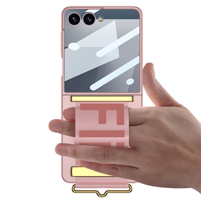 GKK - GKK Galaxy Z Flip 7 Mobilskal med Handledsrem och Skärmskydd
