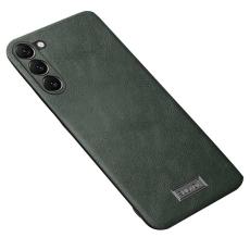 SULADA - SULADA Mobilskal till Galaxy S24 PU L&auml;der TPU PC Bakcover Gr&ouml;n
