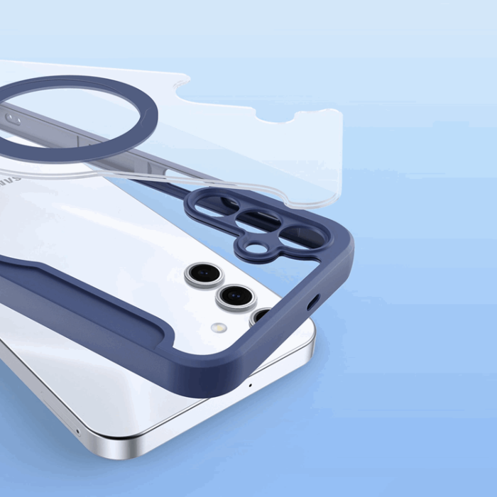 Dux Ducis - Dux Ducis Galaxy S25 Plus Plånboksfodral MagSafe Skin X Pro - Blå
