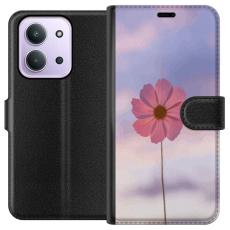 iSecrets - Plånboksfodral till Xiaomi Redmi 15C med Rosa blomma