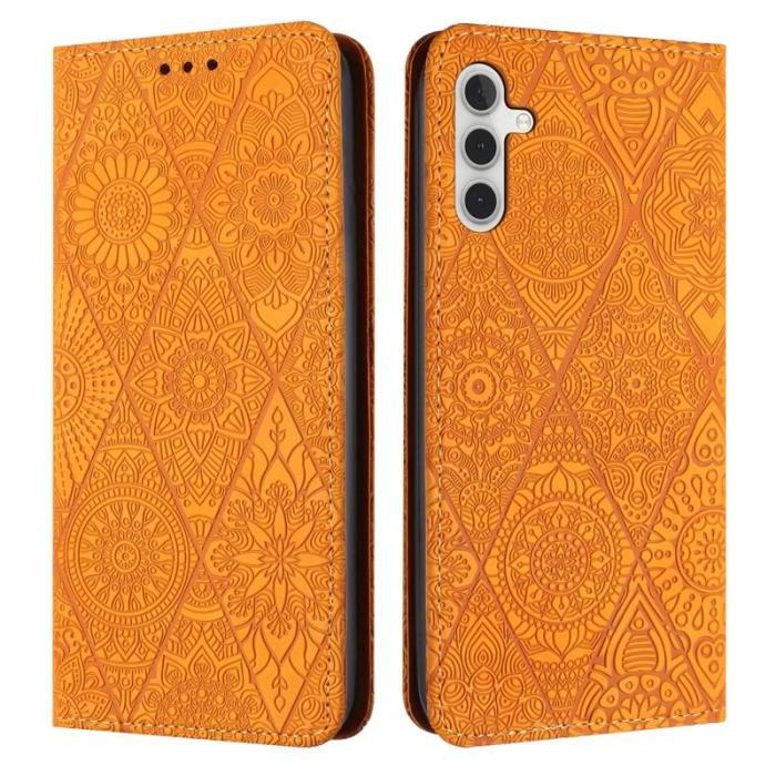 OEM - Plånboksfodral för Samsung Galaxy S26 Konstläder Ställ - Gul