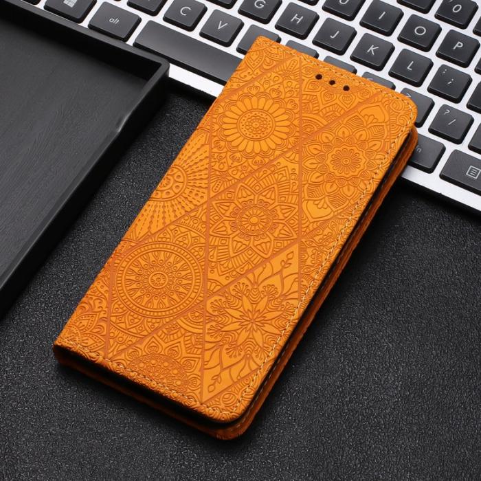 OEM - Plånboksfodral för Samsung Galaxy S26 Konstläder Ställ - Gul