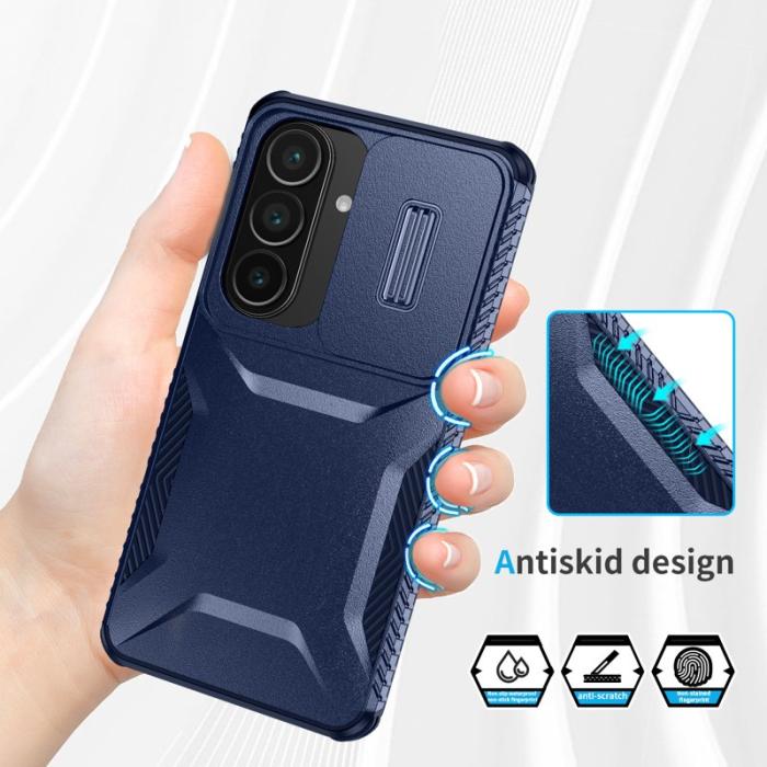 OEM - Mobilskal för Samsung Galaxy S26 Camshield TPU + PC - Blå