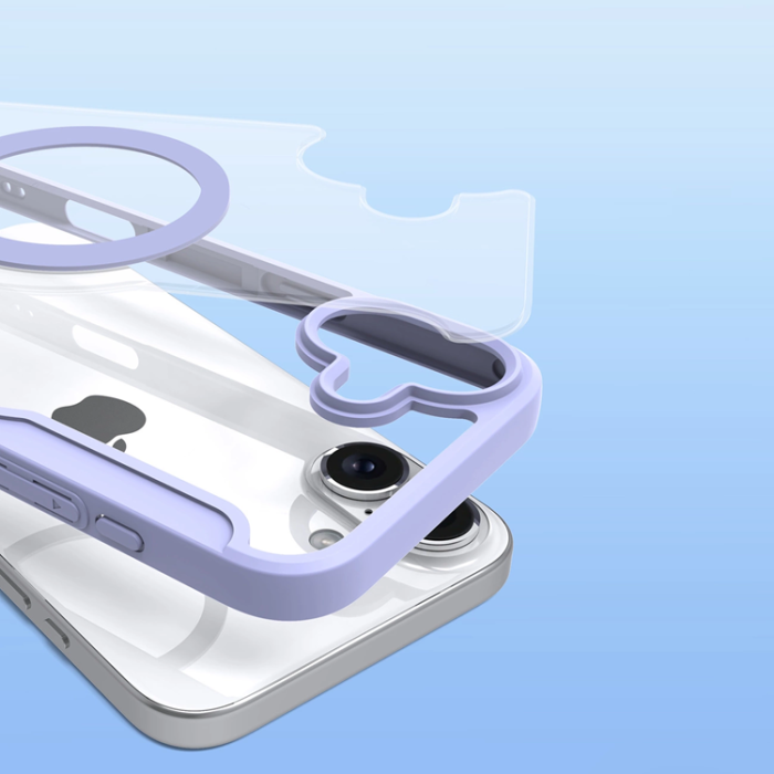 Dux Ducis - Dux Ducis iPhone 16 Plånboksfodral Magsafe Skin X Pro - Lila