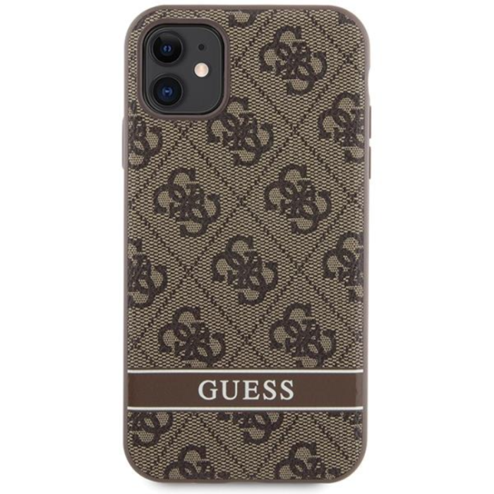 Guess - Guess iPhone 11/XR Mobilskal Stripe - Brun
