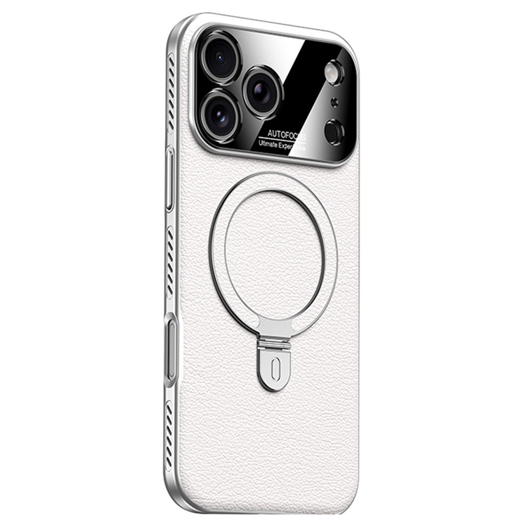 iPhone 17 Pro Mobilskal MagSafe Kickstand Electroplated Cooling - Vit (Vit) | 2353 | AlltMobil