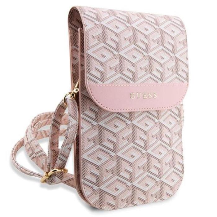 Guess - Guess Halsbandsfodral GCube Stripe - Rosa