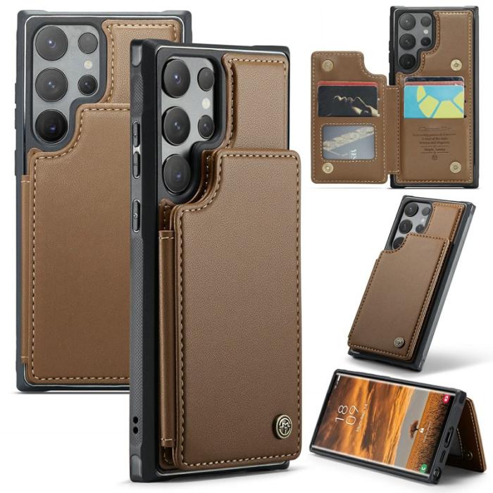Caseme - CASEME C22 Fodral för Samsung Galaxy S24 Ultra - Brun