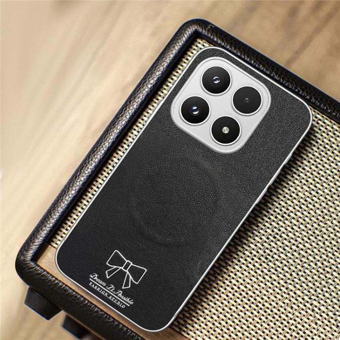 A-One Brand - Mobilskal för Xiaomi 17 Magnetisk PU-läder Butterfly Bow Pattern