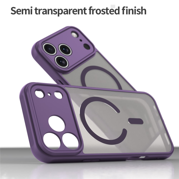A-One Brand - iPhone 17 Pro Max Mobilskal MagSafe Anti Drop - Lila