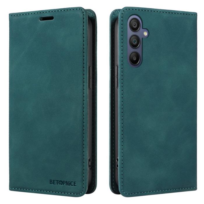 BETOPNICE - BETOPNICE 003 för Samsung Galaxy A17 Plånboksfodral Konstläder - Grön