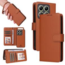 BETOPNICE - BETOPNICE Xiaomi 14T Pl&aring;nboksfodral - Avtagbart Konstl&auml;der - Brun