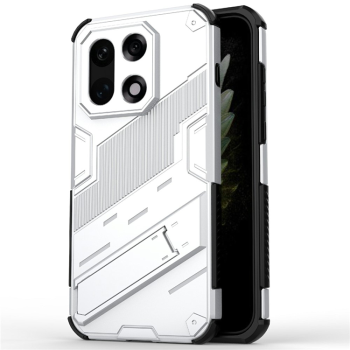 A-One Brand - OnePlus 15 Mobilskal PC + TPU Shockproof Kickstand - Vit