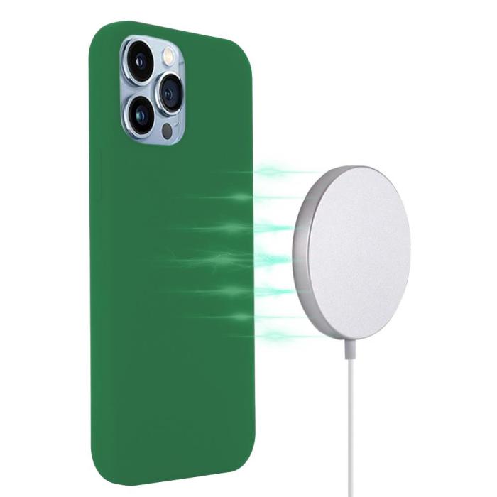OEM - MagSafe Liquid Silicone Skal iPhone 13 Pro Max - Grön