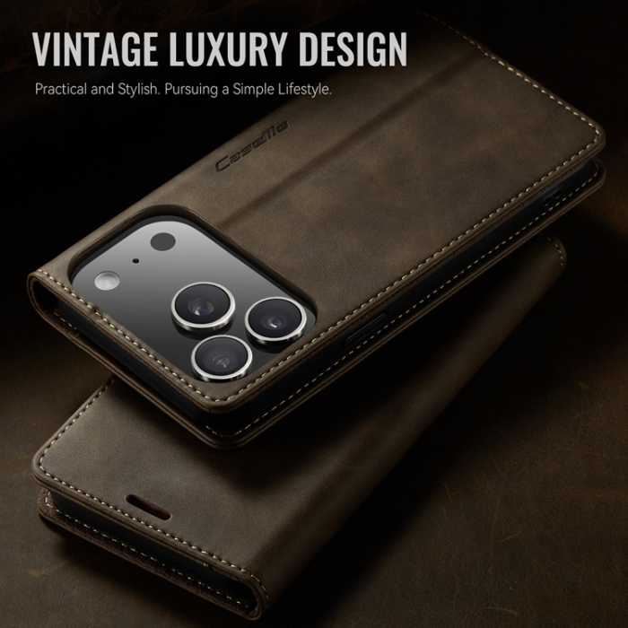 Caseme - Caseme iPhone 17 Pro Max Plånboksfodral RFID Blocking 033