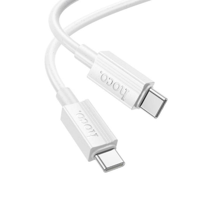 Hoco - HOCO USB-C Till USB-C 60W 1m Kabel 3A X107 - Vit