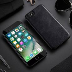 X-Level - X-LEVEL Mobilskal till iPhone 8/7/SE (2020/2022) - PU L&auml;der Svart