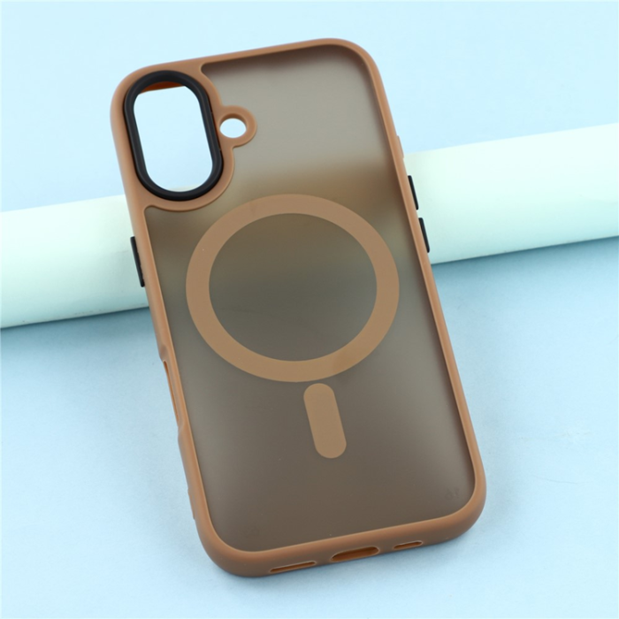 A-One Brand - Mobilskal till iPhone 17 MagSafe Skin Touch - Brun