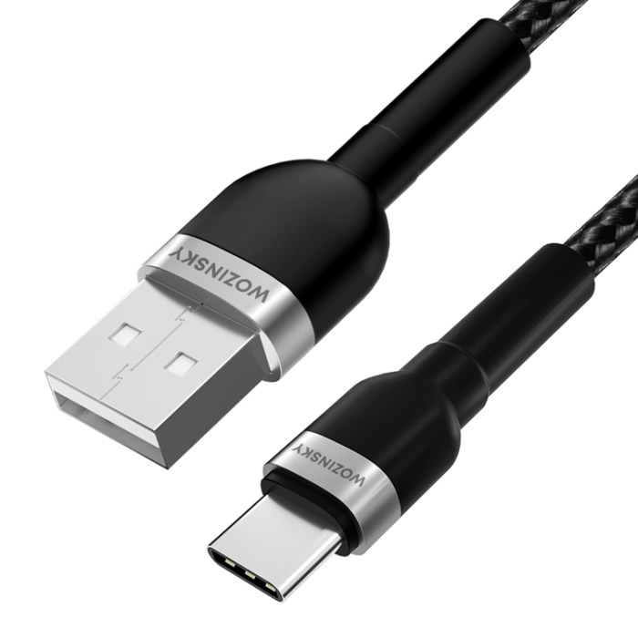Wozinsky - Wozinsky USB-C till USB-A kabel 2.4A 1m - Svart