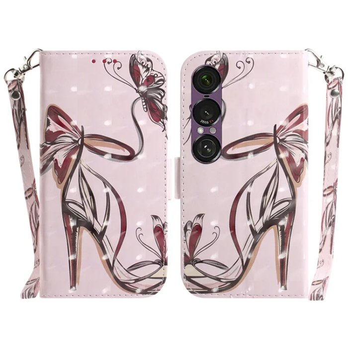 A-One Brand - Sony Xperia 1 VII Plånboksfodral med Handledsrem - Butterfly