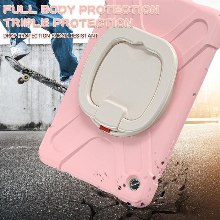 A-One Brand - Galaxy Tab A9 Plus Skal Kickstand Handle Grip - Rosa