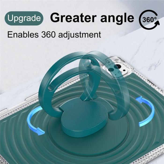 A-One Brand - iPad Pro 11 (2025 / 2024) Skal Kickstand Wave Pattern - Lila