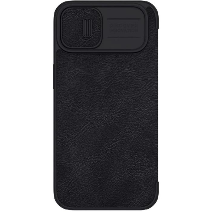Nillkin - Nillkin iPhone 14 Plus Plånboksfodral QinPro Läder - Svart