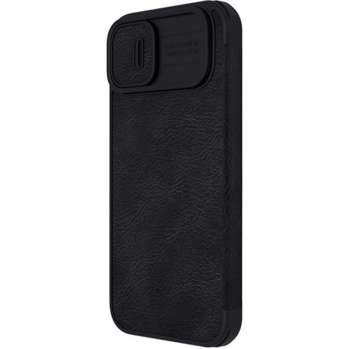 Nillkin - Nillkin iPhone 14 Plus Plånboksfodral QinPro Läder - Svart