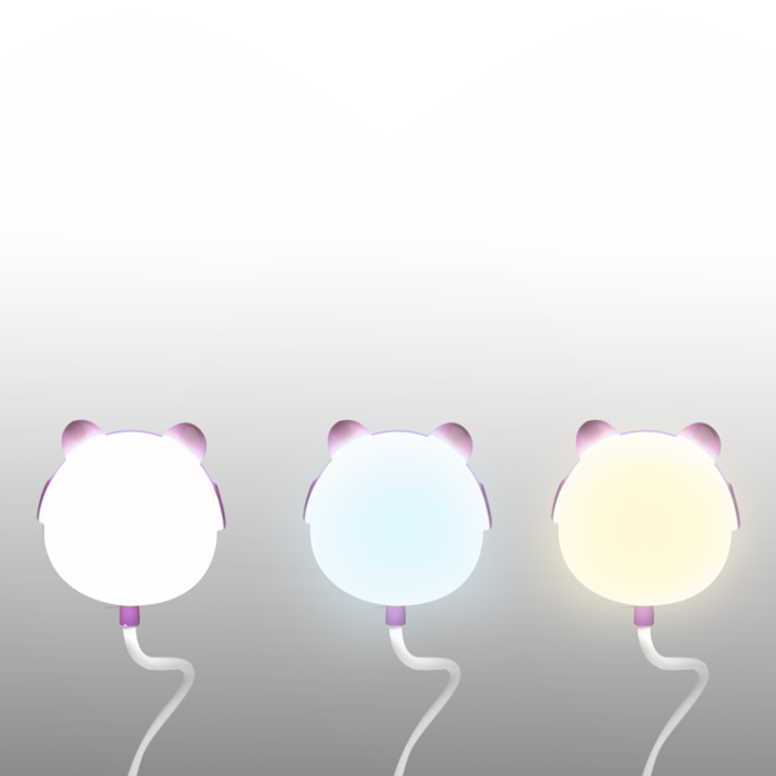 LTC - LTC Justerbar Skrivbords LED-lampa 3W 1200mAh Teddy Bear - Rosa
