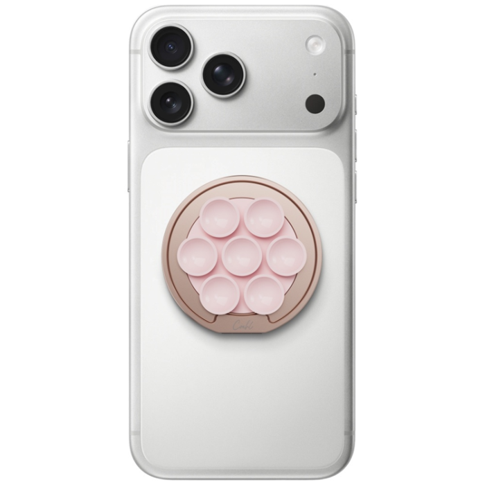 TELESIN - UNIQ Magsafe Mobilhållare Coehl Luna med Spegel Och Sugkopp - Rosa