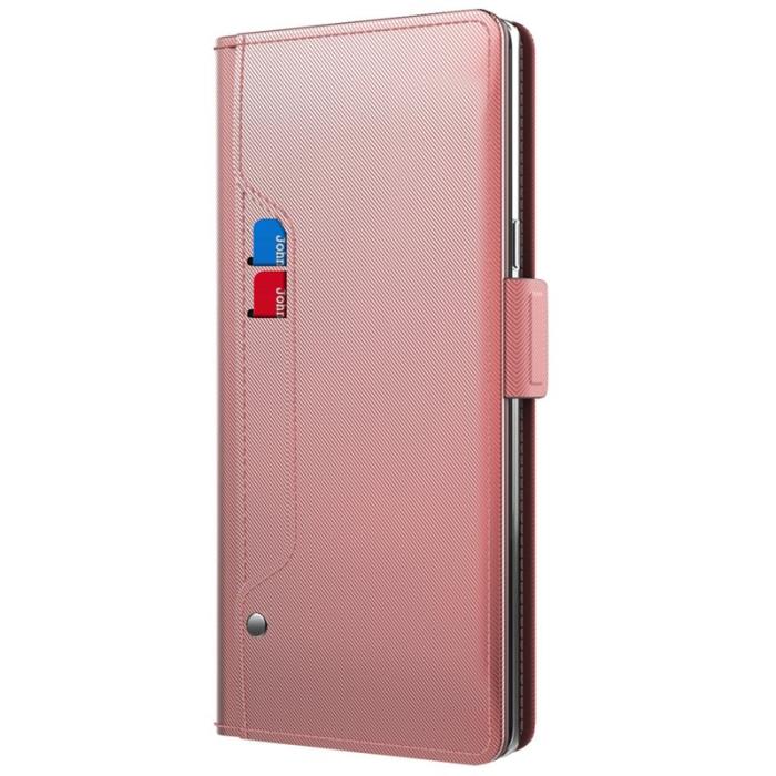 OEM - Samsung Galaxy S26 Skal PU Läder Fodral Ställ - Roséguld