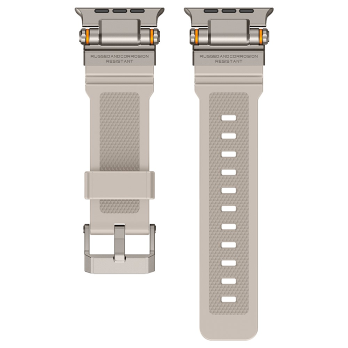 A-One Brand - Apple Watch 42/44/45/46/49mm Armband Silikon - Starlight