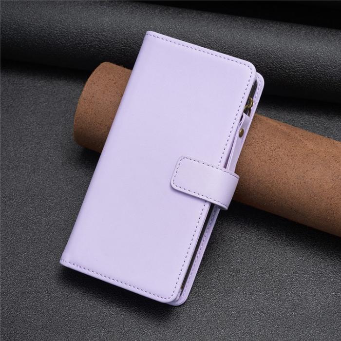 OEM - iPhone 15 Pro Plånboksfodral Zipper Flip - Lila