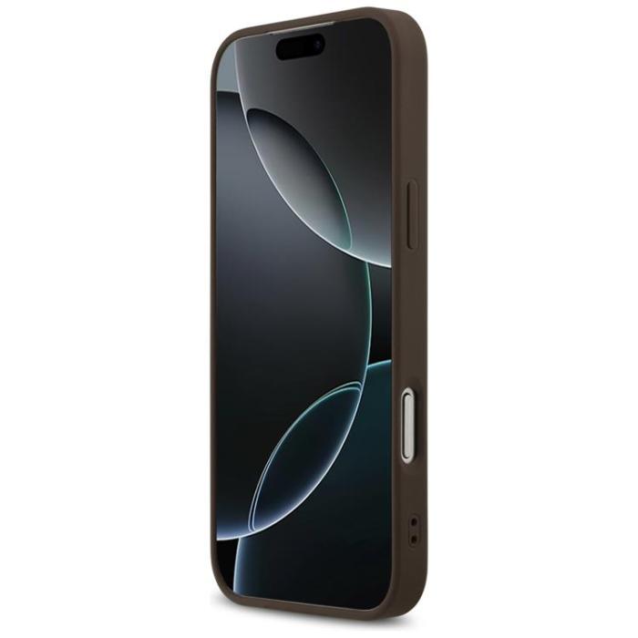 Guess - Guess iPhone 17 Pro Max Mobilskal MagSafe 4G Printed Stripes - Brun
