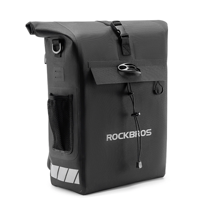 Rockbros - Rockbros Cykelväska Vattentät, med Hjälmfäste 18L - Svart