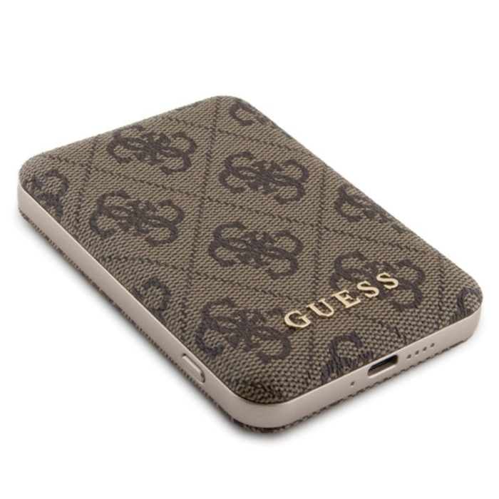 Guess - Guess iPhone 15 Pro Max Mobilskal Med Powerbank 5000mAh Magsafe Metal Logo