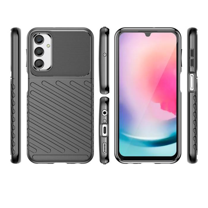 OEM - Galaxy A24 4G Mobilskal Thunder Armor Silikon - Svart