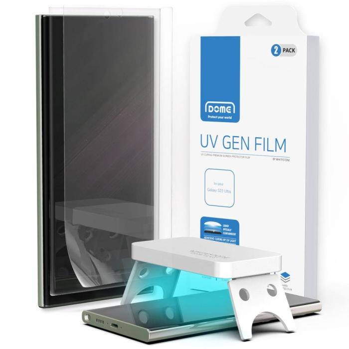 Whitestone - Whitestone Galaxy S23 Ultra Skyddsfilm Dome UV