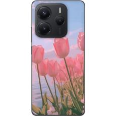 Gustaf - Mobilskal till Xiaomi Redmi Note 14 5G med Rosa Tulpaner