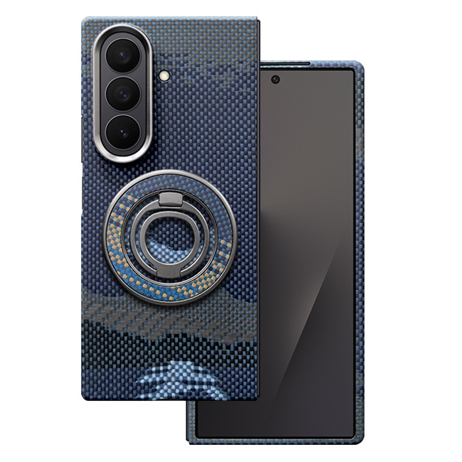 Mobilskal till Galaxy Z Fold 7 MagSafe Kevlar Metal Ring - Moon Blå | 2353 | AlltMobil