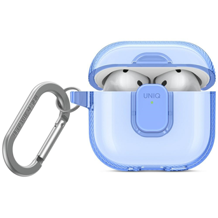 UNIQ - UNIQ AirPods 4 Skal Glase Pro Lock - Blå