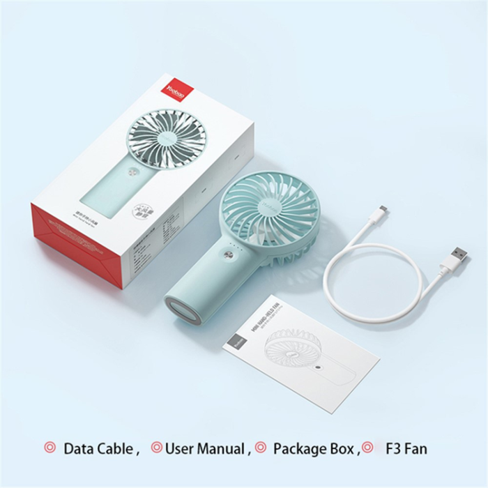 YOOBAO - YOOBAO Mini Handhållen Fläkt 5000mAh Y-F3 - Vit