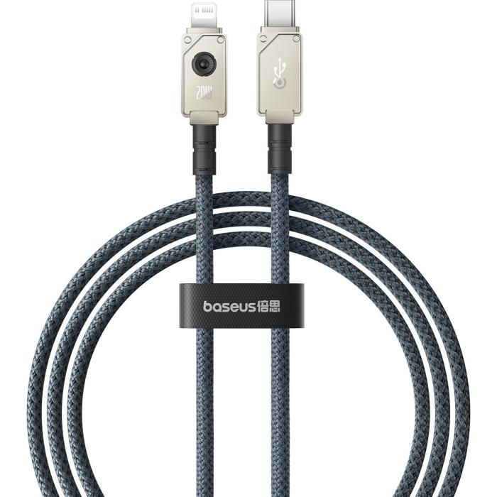 BASEUS - BASEUS USB-C till Lightning Kabel 20W 2m 480Mbps - Vit