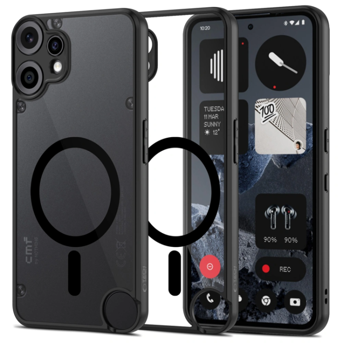 Tech-Protect - Tech Protect Nothing CMF Phone 2 Pro Mobilskal Magsafe Magmat - Svart