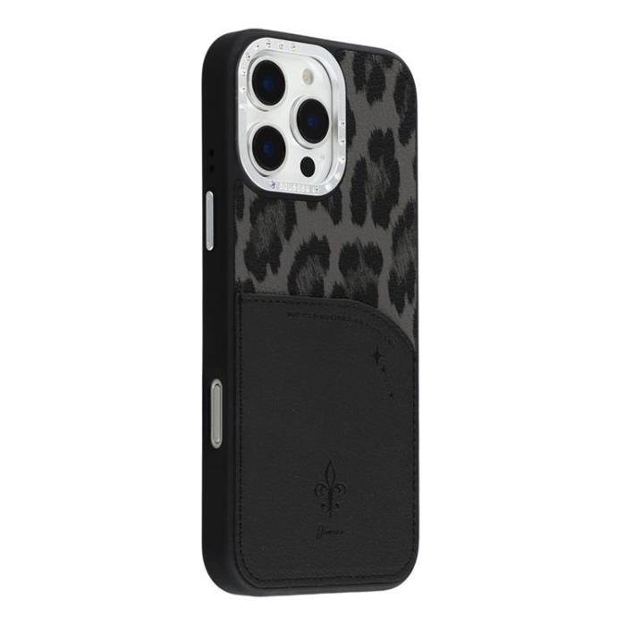 JAUCASE - JAUCASE iPhone 16 Pro Mobilskal MagSafe korthållare - Svart