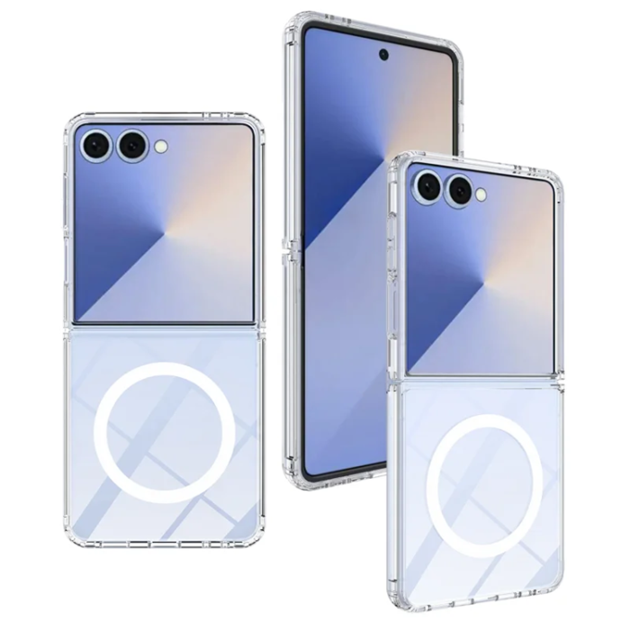 A-One Brand - Galaxy Z Flip 7 Mobilskal MagSafe Acrylic TPU - Clear